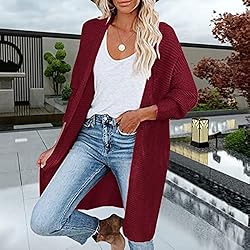ADJHDFH Cardigan Sweaters For Women Trendy Knit