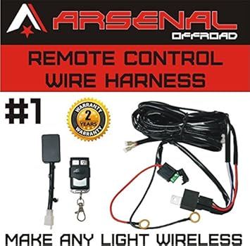 Wireless Remote Control Universal Wiring Harness Off Road Atv Utv Jeep Trucks Led Light Bar 40 Amp Relay On Off Switch