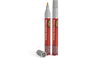 XTryfun Adhesive Remover, Multi-Surface Safe Sticker Marker Remover Pen, Rapid Safely Removes Stickers, Glue, Decals, Label, Tape, Sticky Residues and More from Car Furniture Floor and More, 2 Count