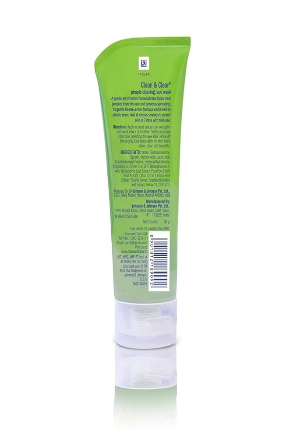 clean and clear face wash pimple clearing