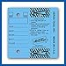 BLUE - Genuine Versa-Tag Key Tags, Self-Protecting (250 tags per box with metal rings)