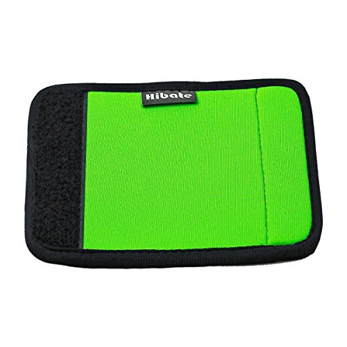 Hibate Comfort Neoprene Luggage Handle Wraps Grip - Fluorescent Green, Pack of 5 - Thumbnail 4