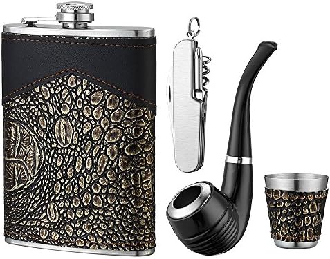 YWQ Hip Flask Pocket Stainless Steel Flask, 8 oz