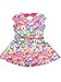 Shopkins Girls' Scuba Skater Dress w/Belt and Bow In the Back Pink Size 5
