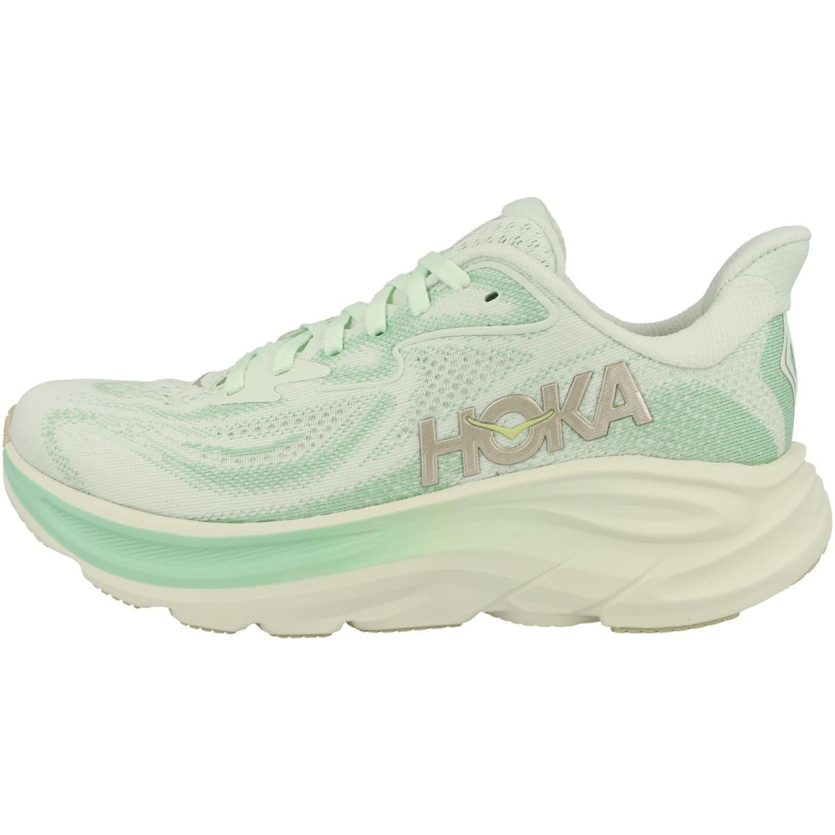 Hoka Women's Clifton 10 Sea Glass/Jadeite 8 Wide Image