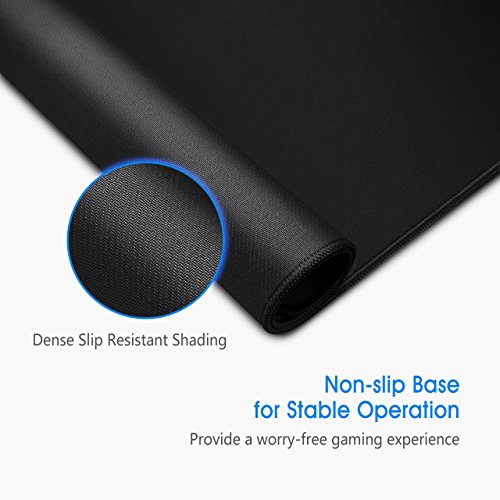 VicTsing [30 Larger] Extended Gaming Mouse Pad with Stitched Edges