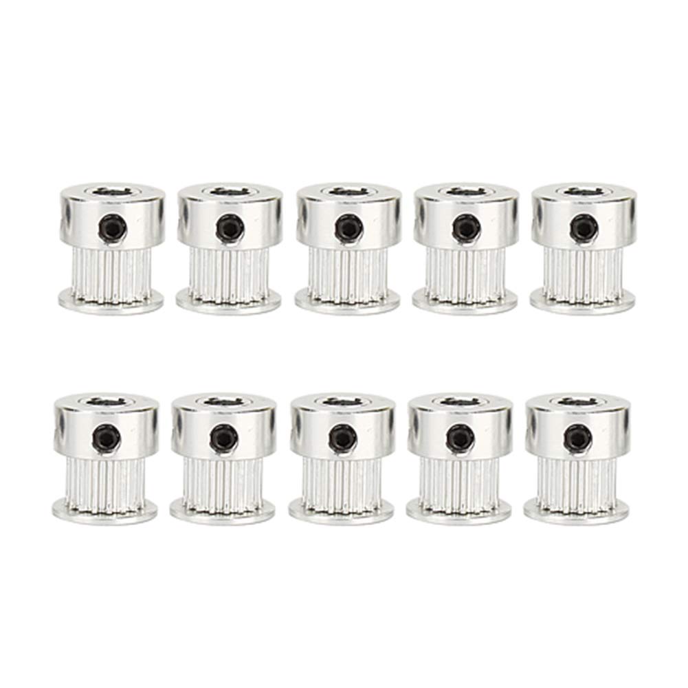 5Pcs Timing Belt Pulley,16 Teeth 5mm Bore Aluminum Timing Belt Pulley Tool for 3D Printer CNC,Nema 17 Stepper Motors