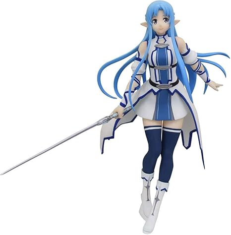 Amazon Co Jp Cxqd12a6 アニメ図ソードアート オンライン Yukiアスナ青髪のアクションフィギュアコレクション人形のおもちゃは アニメギフト装飾女神観賞マスターピース図を17センチメートル ホーム キッチン