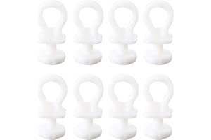 OUNONA 50Pcs Traverse Rod Slides Plastic Curtain Rail Track Gliders Hook for Window Door Shower Curtains (Beige)