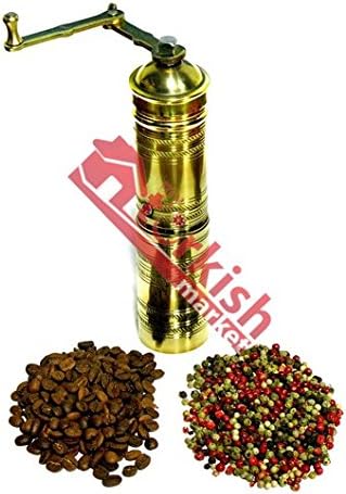 3 X Turkish Brass Coffee Grinder - Large - Straight - BIG SALE
