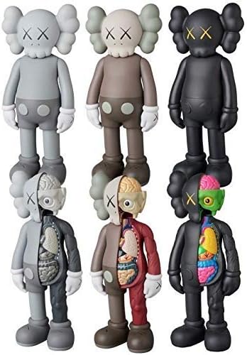 Summerweather 6pack Prototype KAWS Original Fake Dissected Companion Model Art Toys Action Figure Collectible Model Toy 8" 20cm