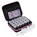 Hipiwe 30 Bottle Diamond Embroidery Storage Carrying Case Diamond Painting Accessory Organizer Box DIY 5D Diamond Art Craft Accessory Organizer Jewelry Beads Sewing Pills Container Holder (Pink)