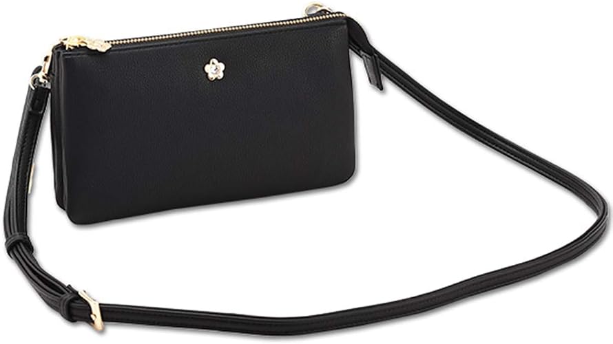 Amazon マリークワント Mary Quant マリクワ マリークアント ビジューポイント ショルダーパース ブラック 財布