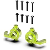 AMORIL Upgraded 2pcs Aluminum Front Steering Hub for Mini 1/10 Remote Control Truck RZ001G-A,Part Number R11132