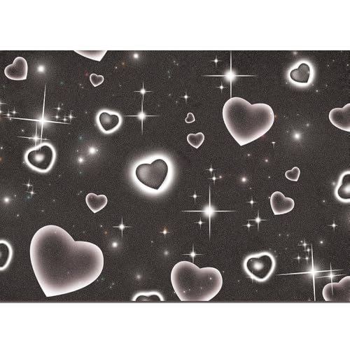 Qian Black Heart Early 2000s Photography Backdrops