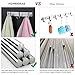 HOMEIDEAS Coat Hook Rack Wall Mounted 8-Inch SUS304 Stainless Steel Brushed Nickel Hook Rail with 3 Heavy Duty Hooks