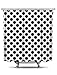 Shower Curtain Black and White Polka Dot, 70in X 78in 100% Polyester - Mildew and Wrinkle Resistant, Bold Classic Pattern Fabric