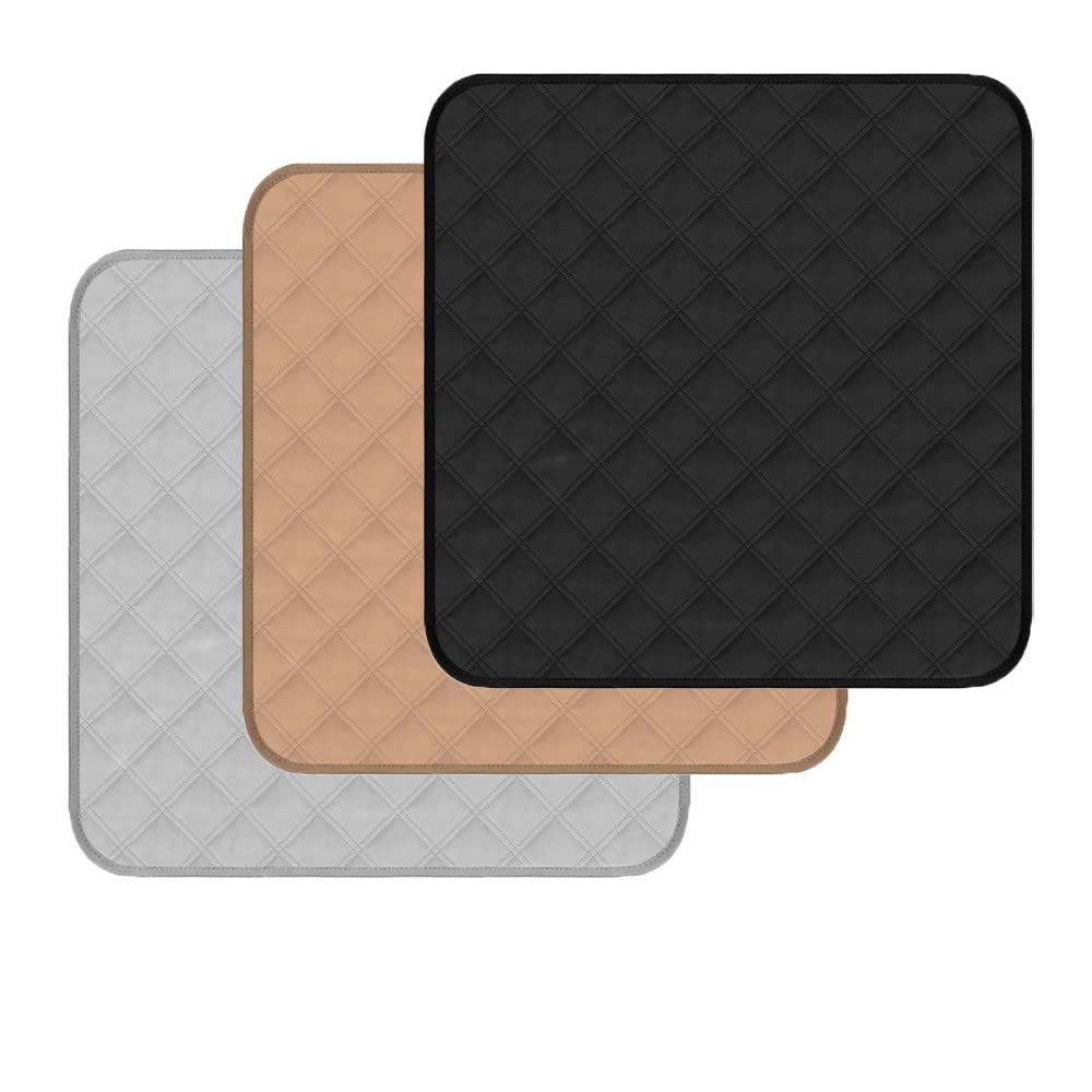 HUNAIGEE 3pcs Absorbent Incontinence Chair Pads Waterproof Seat Protector Pads Pee Pads for Adults Anti-Slip Washable Underpads 21"X22" Leakproof Lining for Spills, Urine and Fluids