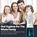 Ovonni Portable Water Flosser Cordless Oral Irrigator Electric USB Rechargeable Dental Care with 3 Modes and 200ML Water Tank IPX7 Waterproof Teeth Cleaner with 4 Jet Tips Replacement and Storage Bag