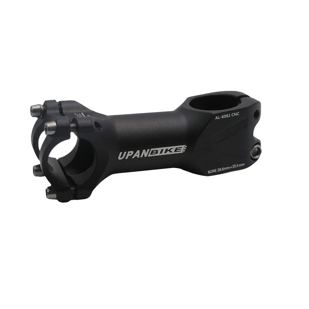 UPANBIKE 25.4mm Bike Stem 28.6mm Bicycle Handlebar Stem +/-7° Cycling Stem Riser for Mountain Bike Road Bike MTB BMX