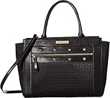 Tommy Hilfiger Women's Claudia II Convertible Shopper Black Tonal One Size