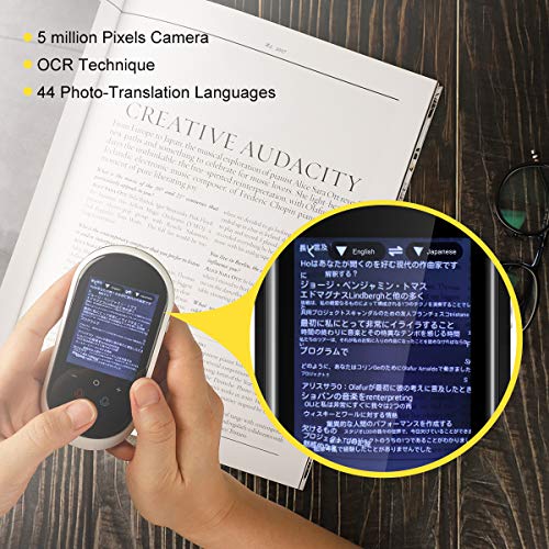 [Upgraded] Language Translator Device with Camera Translation Bluetooth