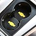monochef Auto Sport 2.75 Inch Diameter Oval Tough Car Logo Vehicle Travel Auto Cup Holder Insert Coaster Can 2 Pcs Pack (Fit Chevrolet)