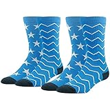 Fashion Pattern Crew Socks, Ristake Combed Cotton Crazy Cool Novelty Crew Socks 1/2/4 Pairs