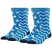 Fashion Pattern Crew Socks, Ristake Combed Cotton Crazy Cool Novelty Crew Socks 1/2/4 Pairs
