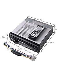 FORE F 3252S Single Din Vehículo Bluetooth CD Reproductor de música digital Receptor Patrón personalizado LCD con control remoto inalámbrico