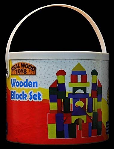 Real Wood Toys: Wooden Block 50pc Set