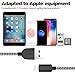 TNSO [5 Pack] iPhone Charger Extra Long Lightning Cable USB Charger Cord Nylon Braided 8 Pin Compatible with iPhone X/8/8 Plus/7/7 Plus/6/6 Plus/6S/6S Plus/5/5S/SE,iPad,iPod (Black and white)
