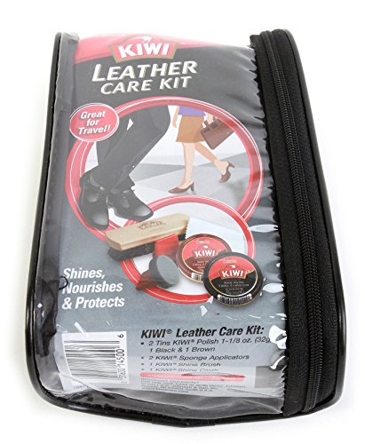 Kiwi Leather Care Travel Kit,3-Pack