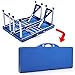 betterhomechoice Outdoor Portable Plastic Folding Picnic Table Camping W/ 4 Seats Bluethumb 3