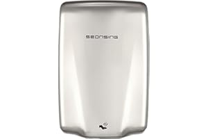 SEONSING Hand Dryer, Commercial Efficient Electric Hand Dryer for Bathrooms Home Industrial, High Speed Automatic Hand Dryer Stainless Steel for Restrooms (Polished)