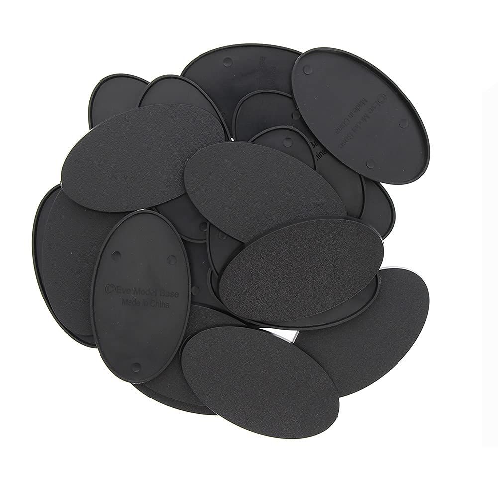 Evemodel MB875 20pcs Oval Bases 75X42mm Oval Plastic Bases For Miniature Wargames