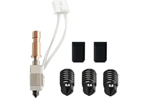 SZPENGSHIHUIGUANG 0.4MM Ceramic Hotend for Anycubic Kobra S1 Combo Hotend Kit - New 200K Thermistor Prevents Breakage Full Metal High Speed Print Head Extruder with 3 Hardened Steel Nozzle for Anycubic Kobra S1