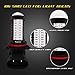 YaaGoo H10/9140/9145 red LED Fog DRL Driving Lights bulbs,Replacement of Halogen,360 degree bright,2pcs