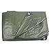 Hanjet 8 x 10 Tarp 9 Mil Thick Heavy Duty PE Tarpaulin Outdoor Camping Tent Cover for Roof Yard Waste Shade Rain Car Boat