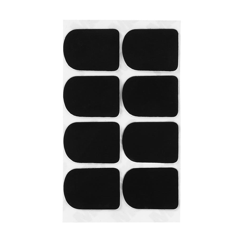 Mouthpiece Patches, Mouthpiece Pad Patch Cushion for Soprano Alto Tenor Saxophone Sax Clarinet (Small Oval 0.5mm Black)