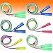 Elcoho 6 Pack Rainbow Jump Rope Set Jumping Ropes Physical Education Skipping Rope