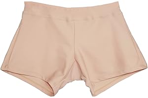 DTONE Girls Dance Short Gymnastics Athletic Shorts Sparkle Glitter Tumbling Bottoms