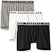 BOSS HUGO BOSS Men's Cotton Stretch Boxer Brief, Pack of 3, Black/Grey/White, Medium