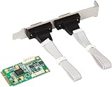 Wresetly Mini PCIe 2 Port RS422 RS485 Serial DB9 Half Size I/O Card 17V352 view 4