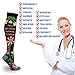 1 Pair Compression Socks for Men & Women 20-30 mmHg Medical Graduated Compression Stockings for Sports Running Nurses Shin Splints Diabetic Flight Travel Pregnancy (Navy, S/M)