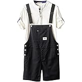 GINZOUS Men's Y2K Fancy Color Bib Overalls Shorts