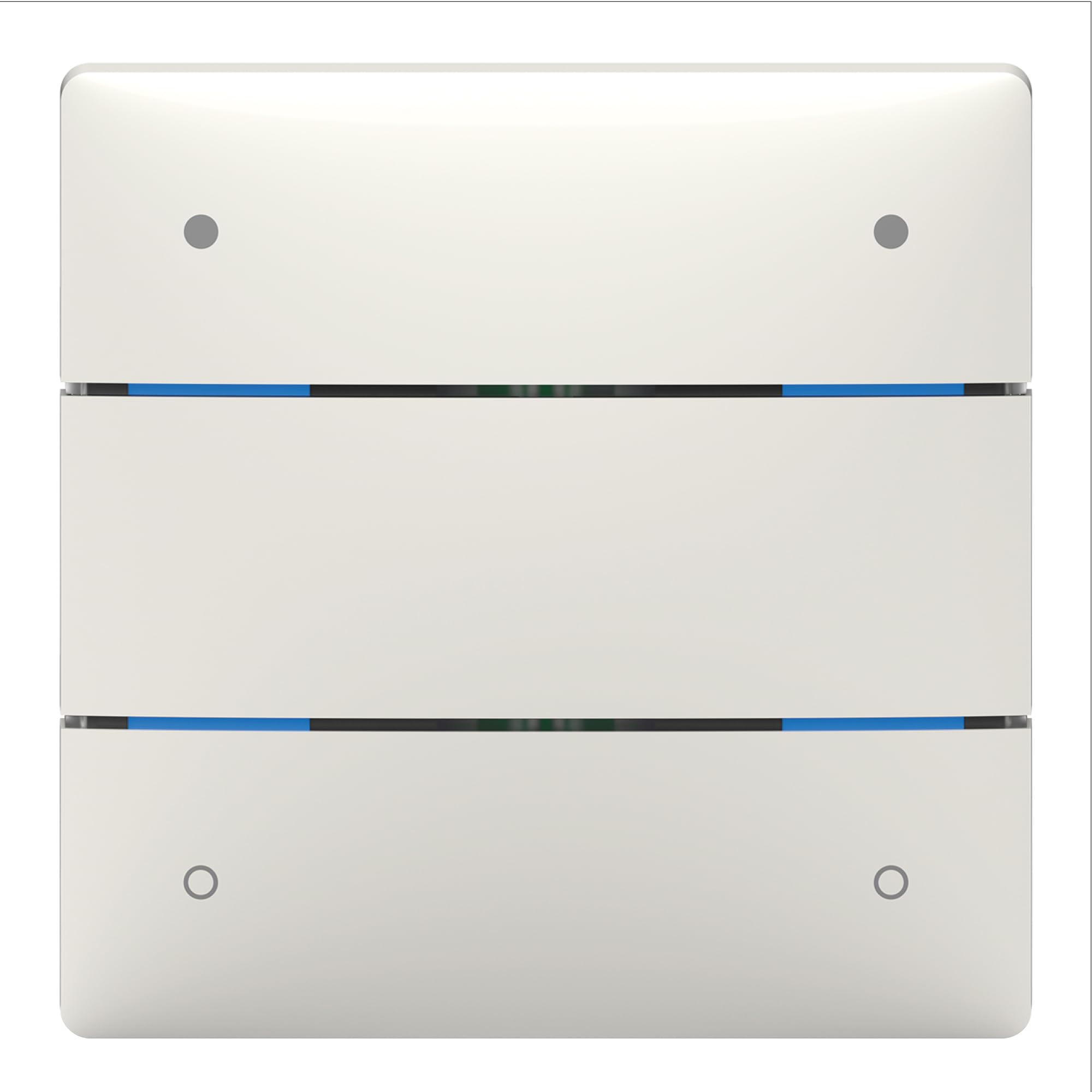 Theben 4800414 I LUXORliving iON4 I Push Sensor with 4 Buttons in White I For KNX Smart Home System LUXORliving I Integrated Temperature Sensor I Button I Switch/Dimming/Blind