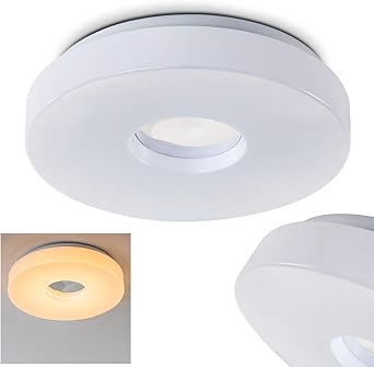 Plafonnier Rond Pour Salle De Bain Led Loris 3000 Kelvin 880 Lumen Ip 44 Amazon Fr Luminaires Et Eclairage