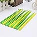 Fashionclubs Pack Of 12 Poo-leaf Green Grass-blade Pen,Ballpoint Silicone Ink Pen