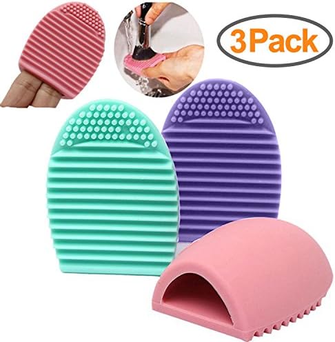 Makeup Brush Cleaner SANSHUREN Brush Egg for Makeup Brushes (3 Packs)